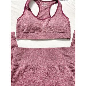 Athletic sports bra and leggings